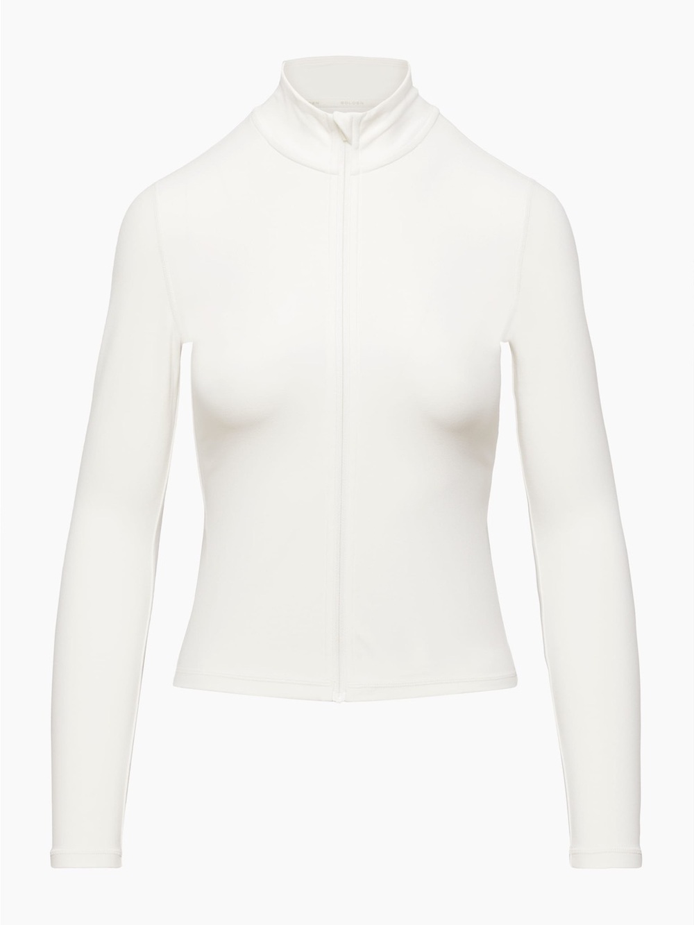 ARITZIA GOLDEN BUTTER Limit Hip Zip-Up White Zip-Up Long Sleeve Jacket LARGE